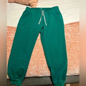 FIGS Zamora jogger scrub pants. SIZE LARGE. Hunter green. Great deal